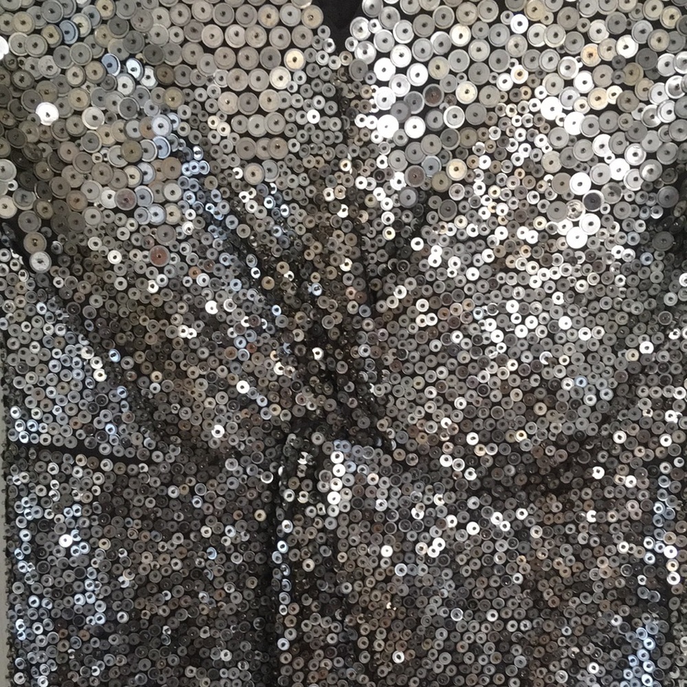 ASO Blair Waldorf Gossip Girl Valentino Sequin Silk Dress US 8 - Picture 5 of 12